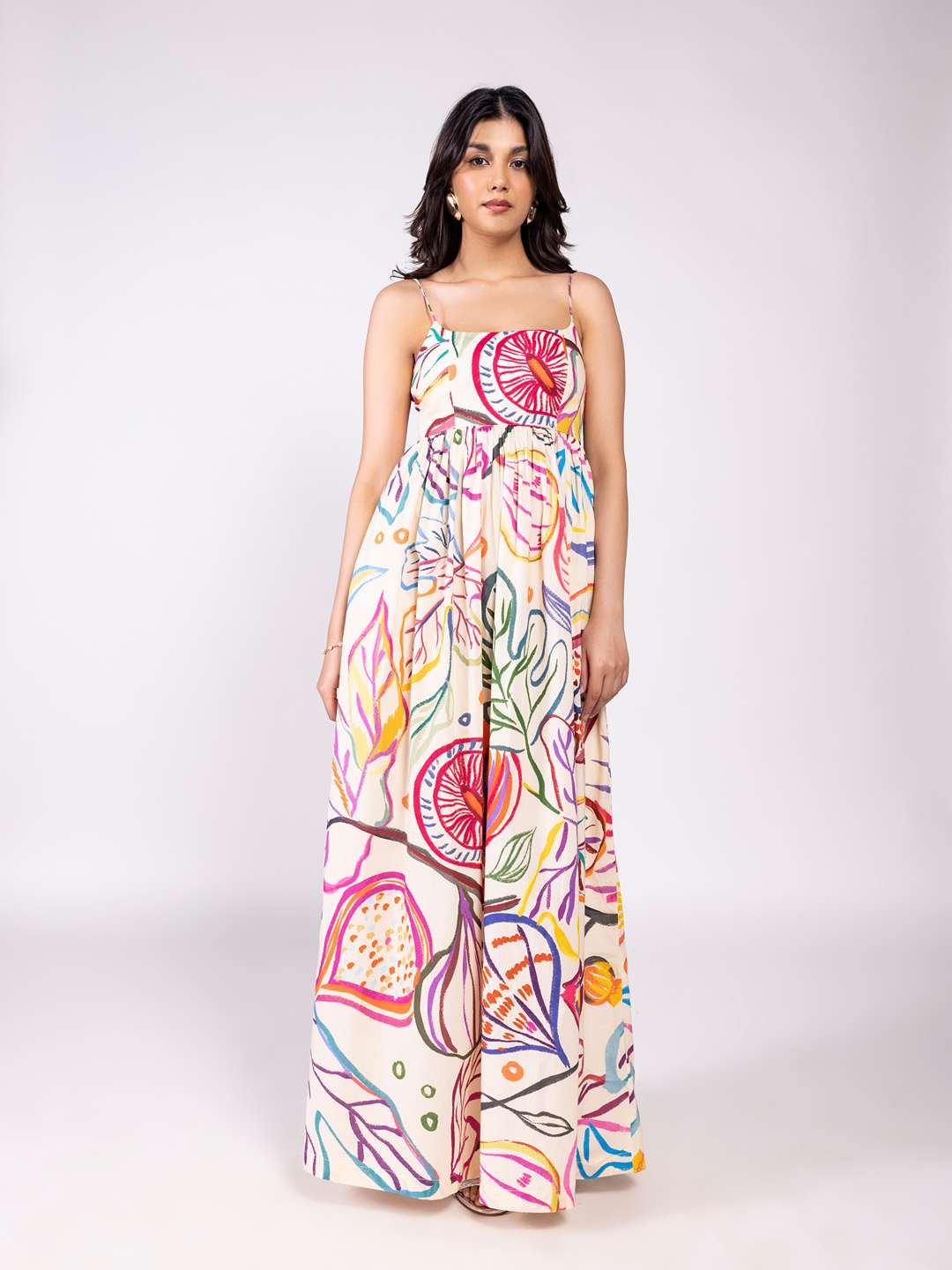 Fig Printed Maxi Dress