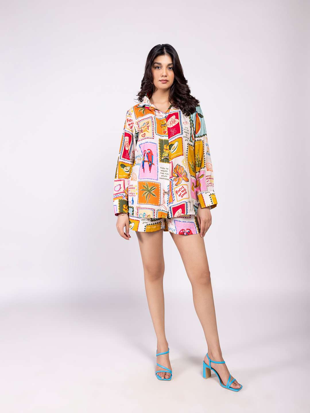 Stamp Printed Co-ord Set (Set of 2)