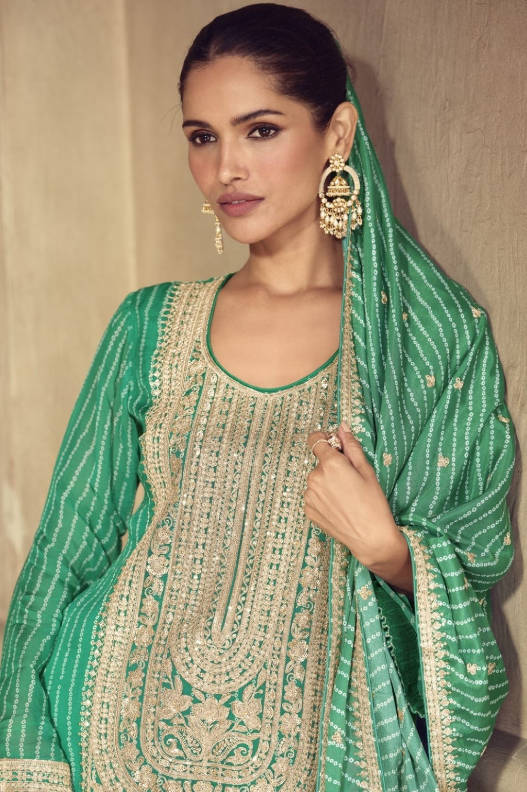 Nimrat Fern Full Work sharara Suit set