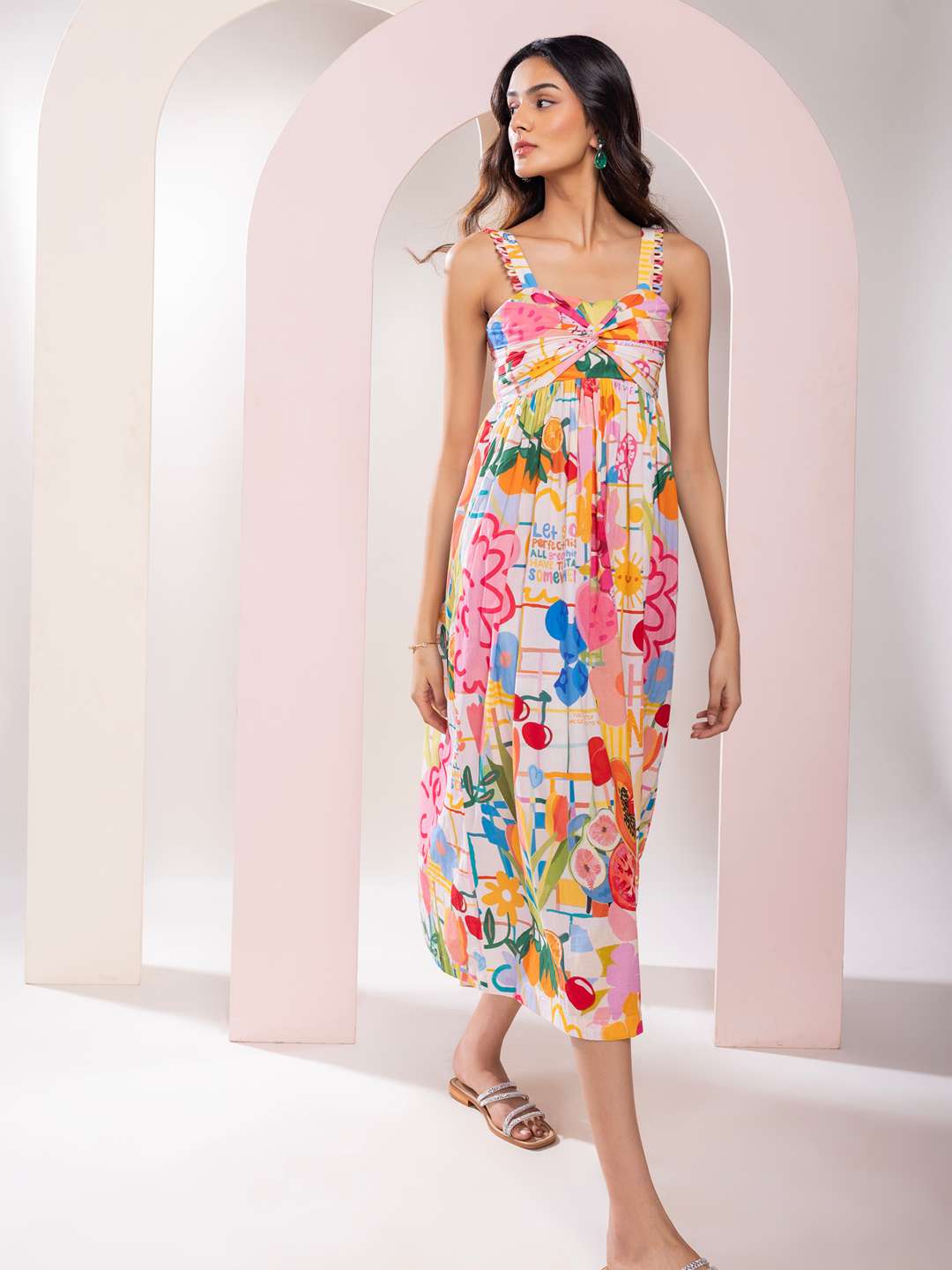 Sugar Printed Midi Dress