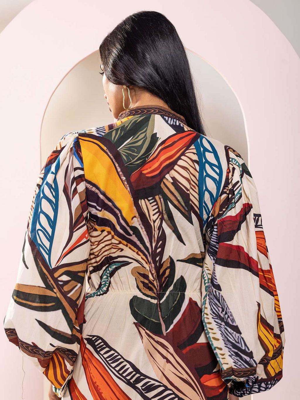 Cinnamon Printed Maxi Dress