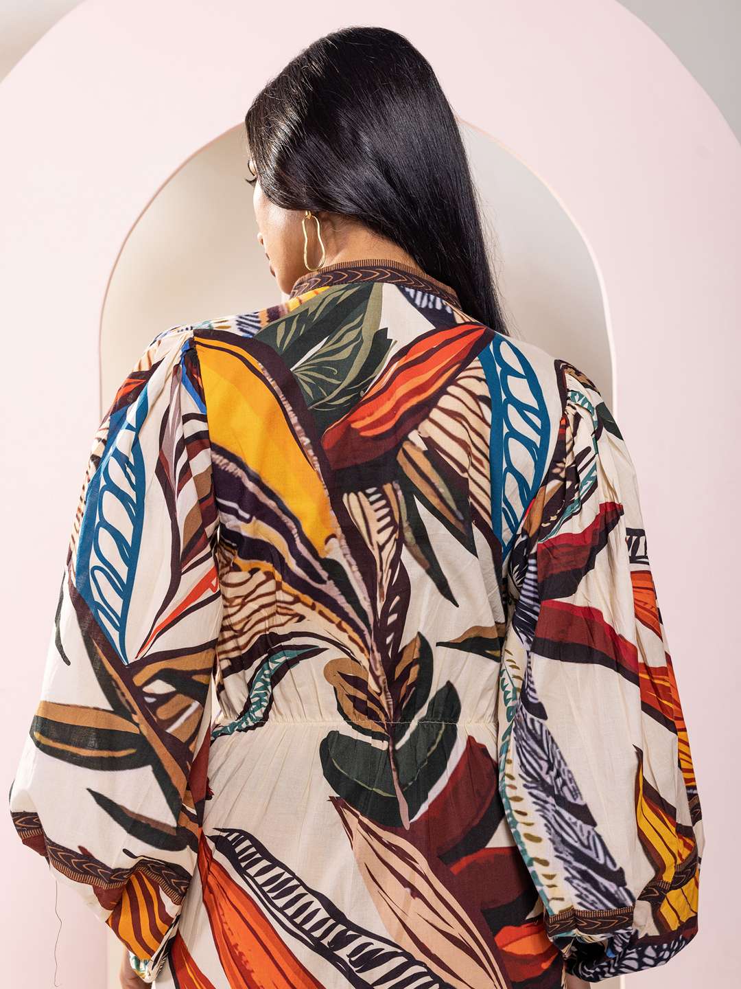 Cinnamon Printed Maxi Dress