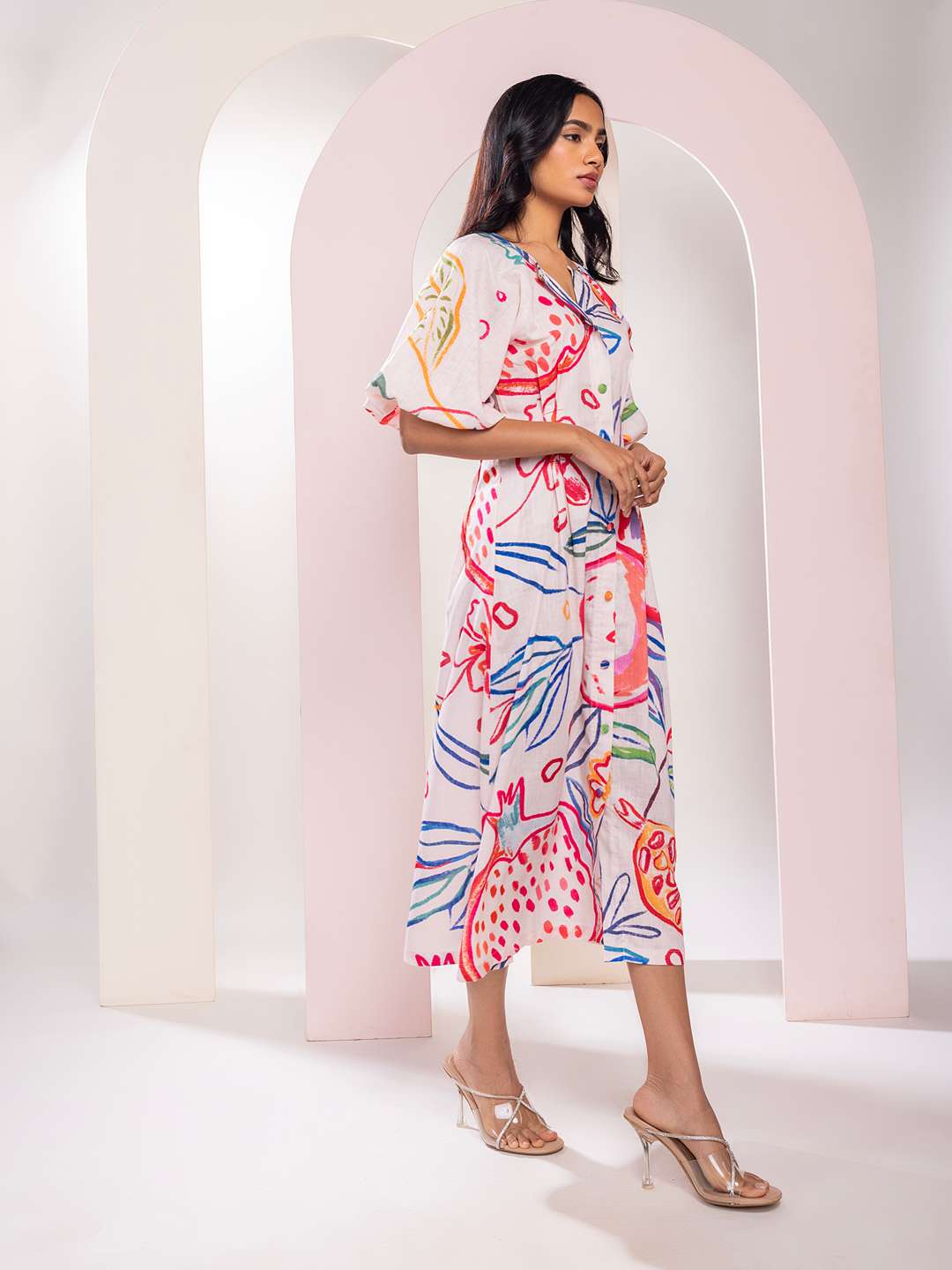 Anaar Printed Flary Dress