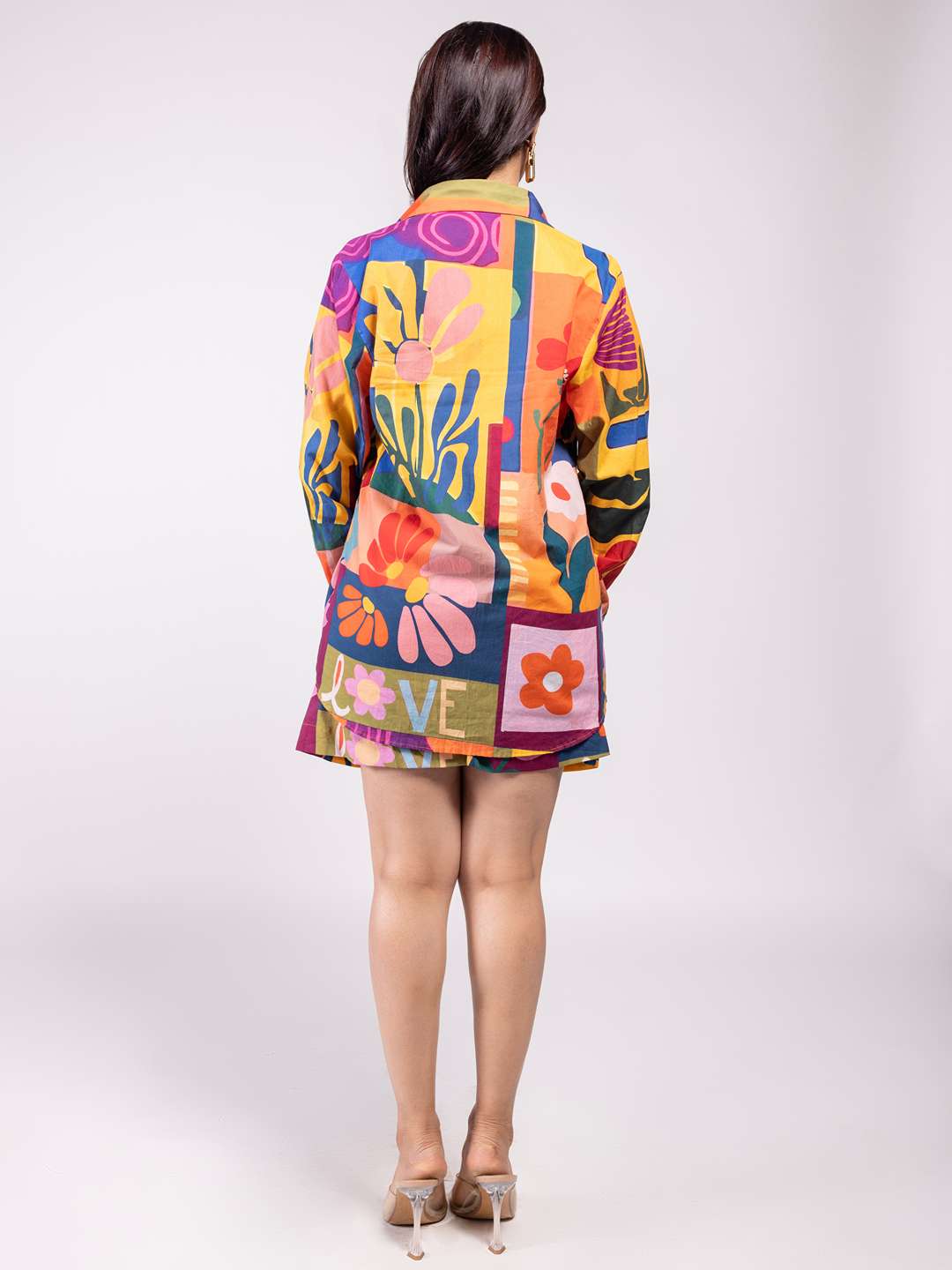 RETRO PRINTED CO-ORD SET (SET OF 3)