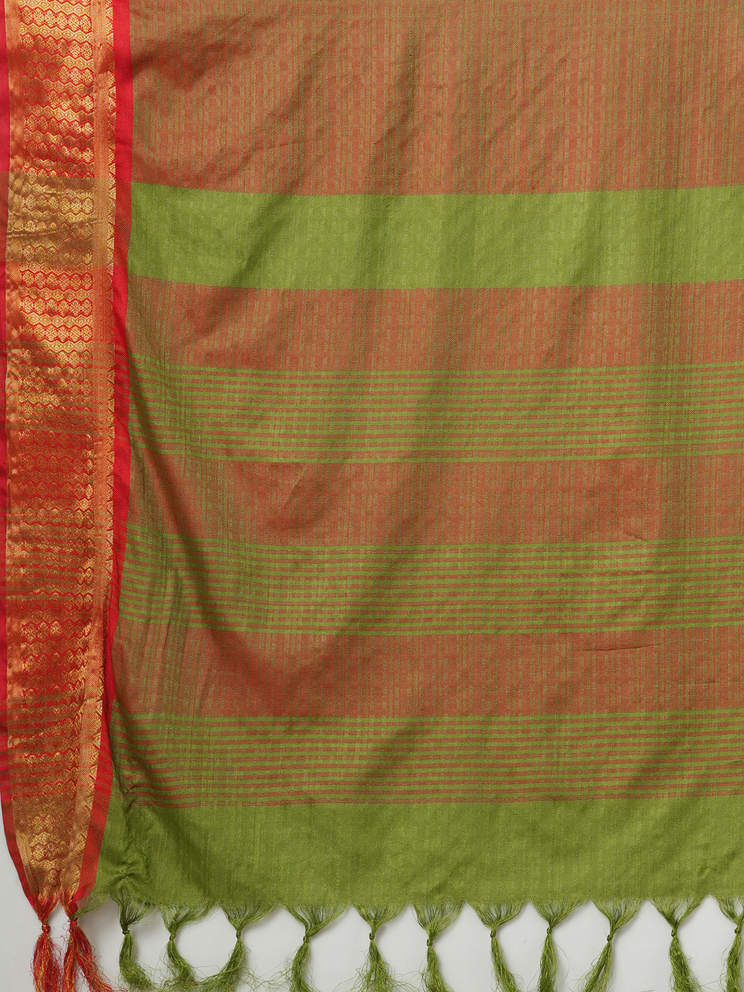 Aura Silk Orange Woven Design Designer Saree With Blouse