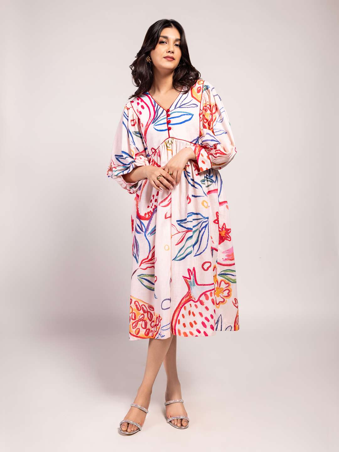Anaar Printed Midi Dress