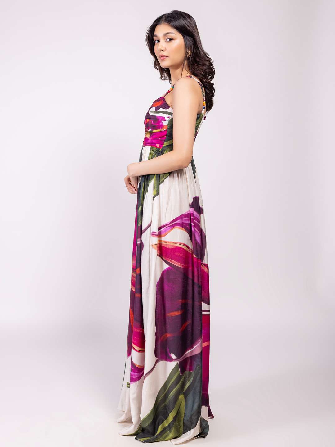 Whimsy Printed Maxi Dress