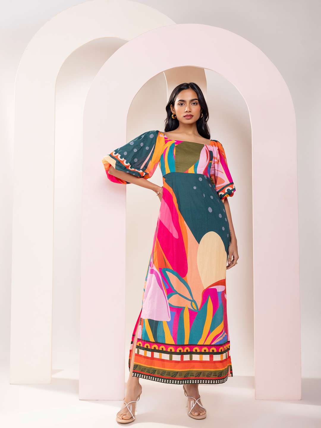 Pinko Printed Maxi Dress