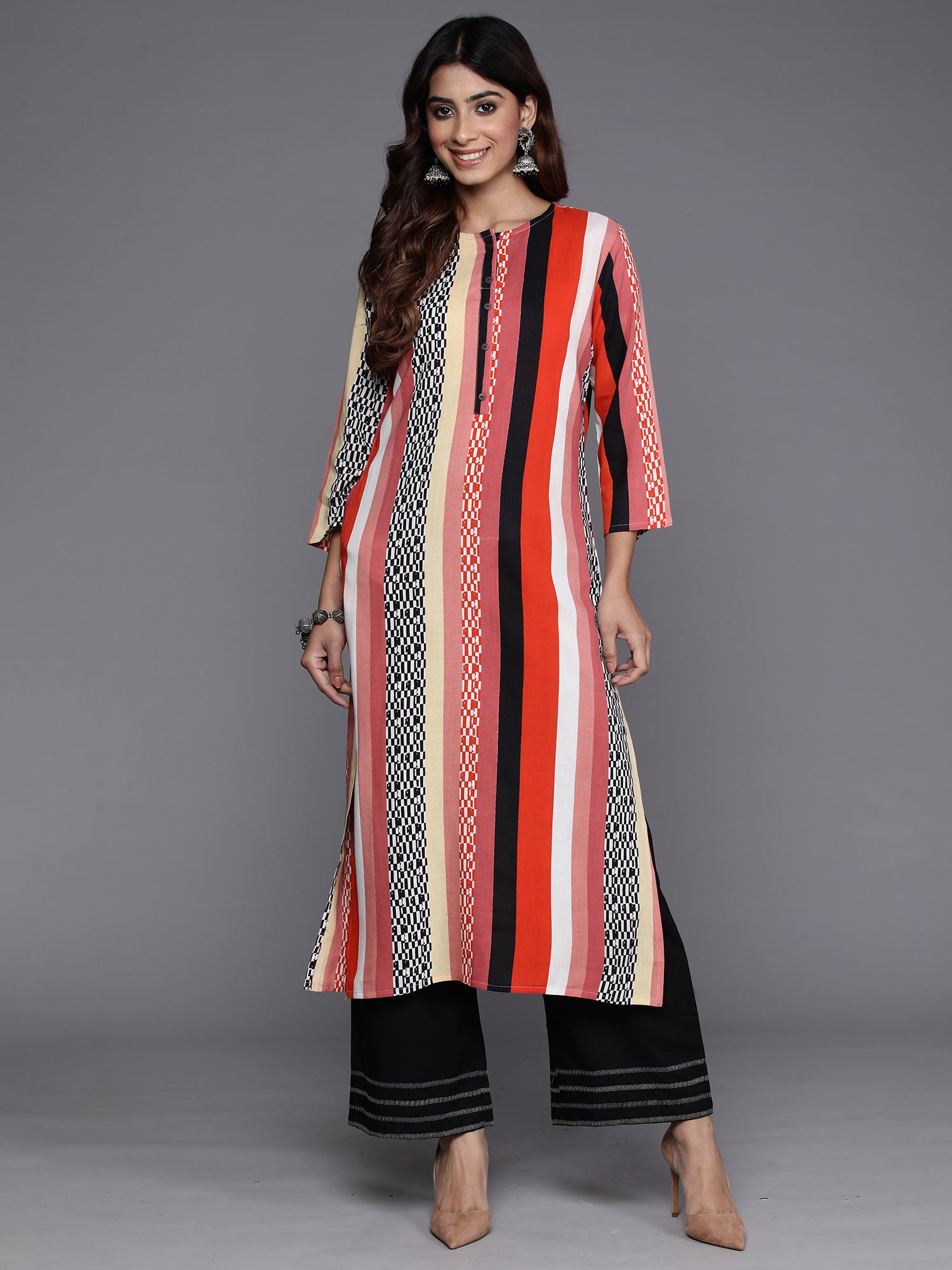 Multi Printed Straight Kurtas