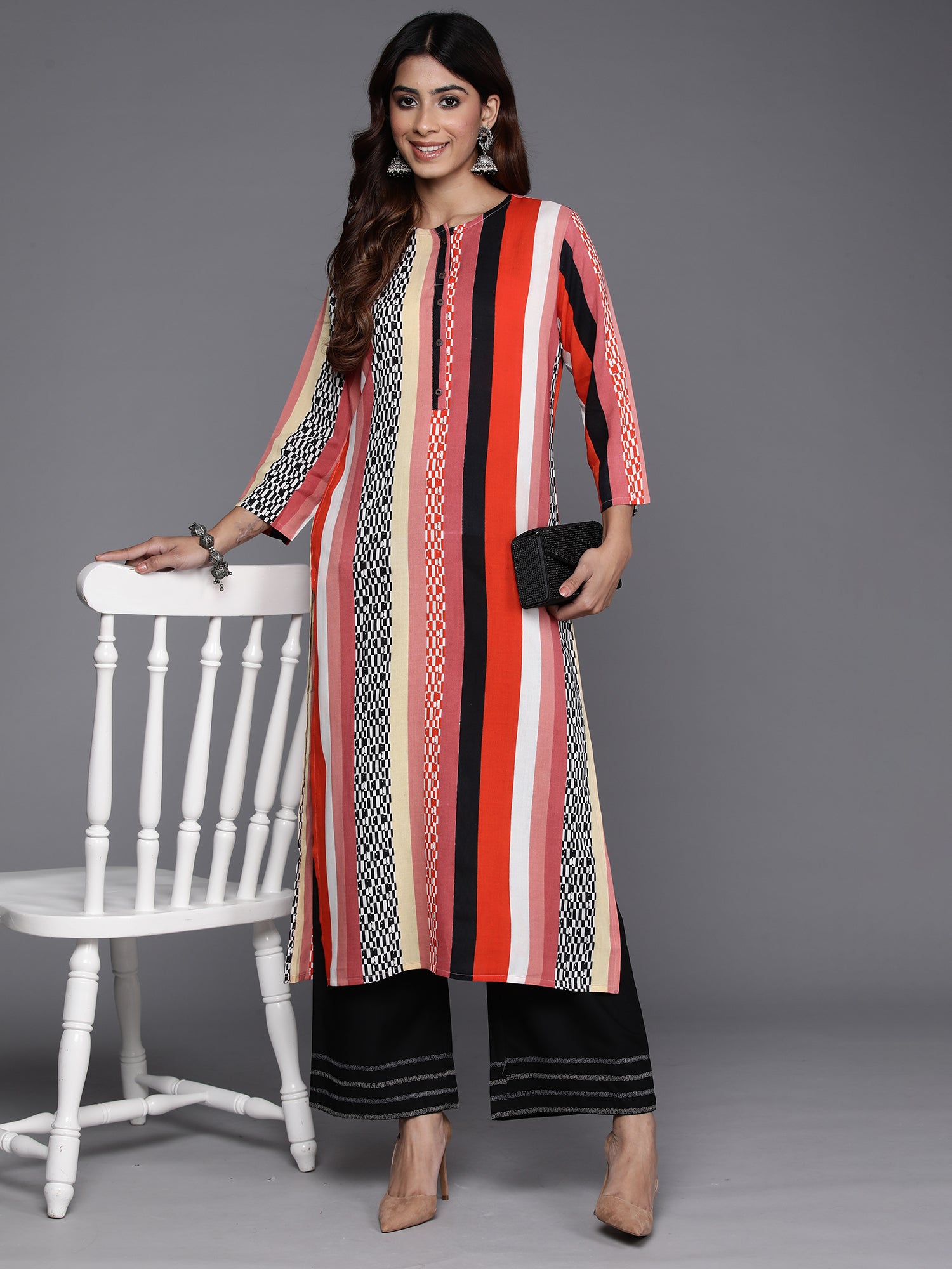 Multi Printed Straight Kurtas