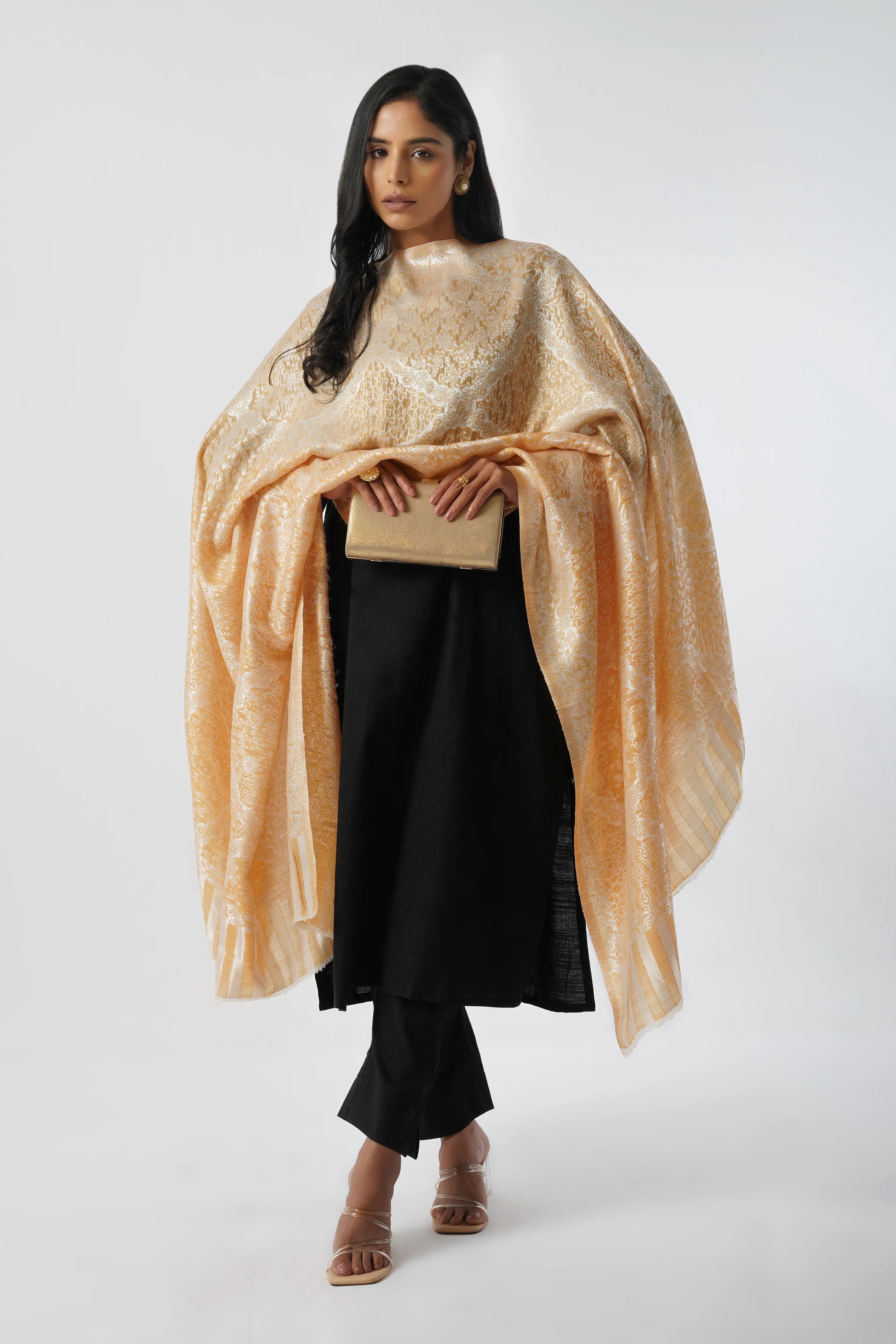 Rabiya Superfine Wool Kani Yellow Shawl