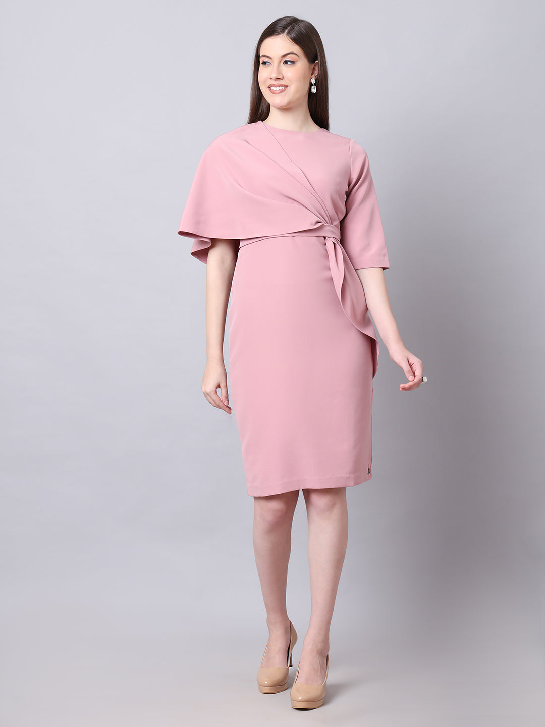 Exude Incandescent Draped Dress