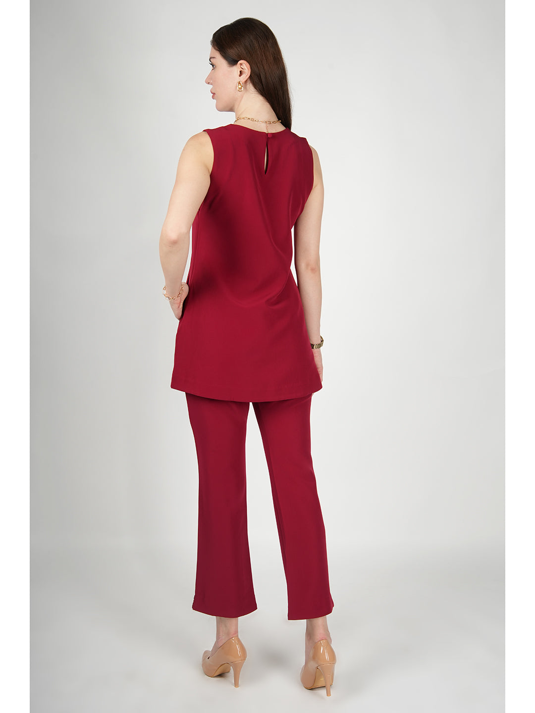 Exude Resplendent Thigh Length Tunic with Trouser