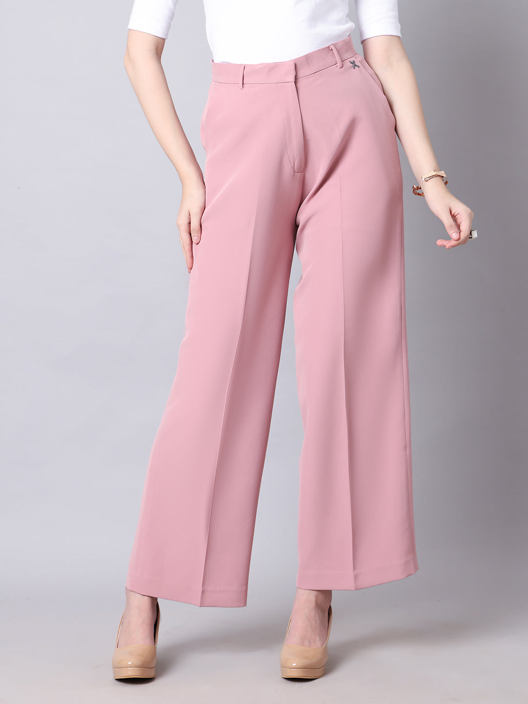 Exude Empowered Chic Wide Leg Trouser