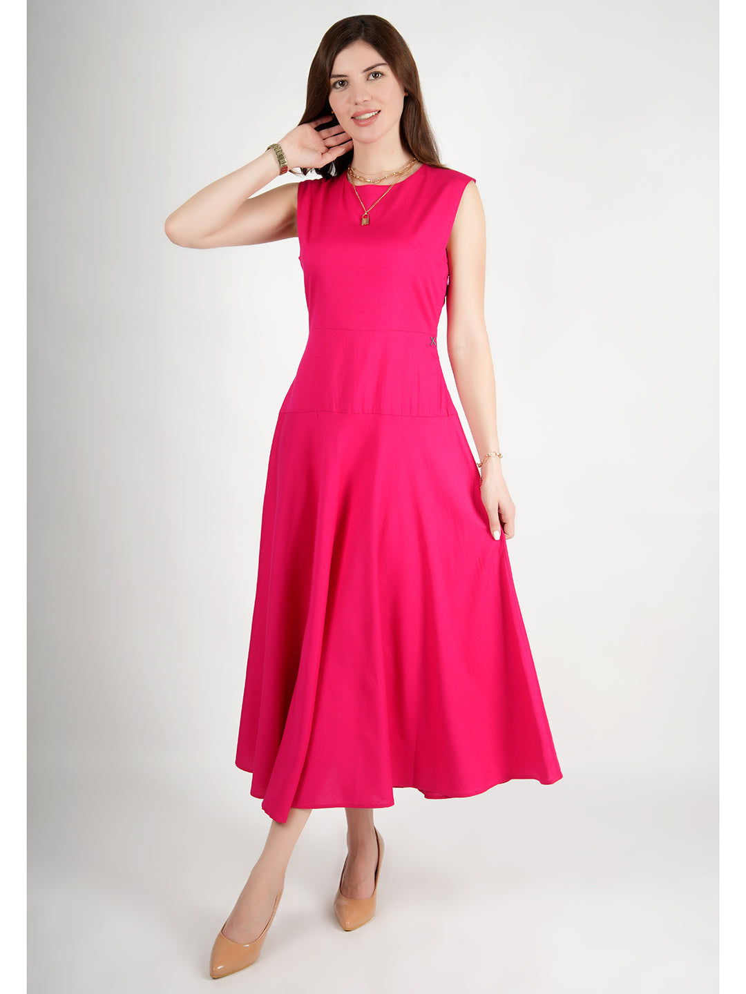 Exude Effulgent Maxi Flared Dress
