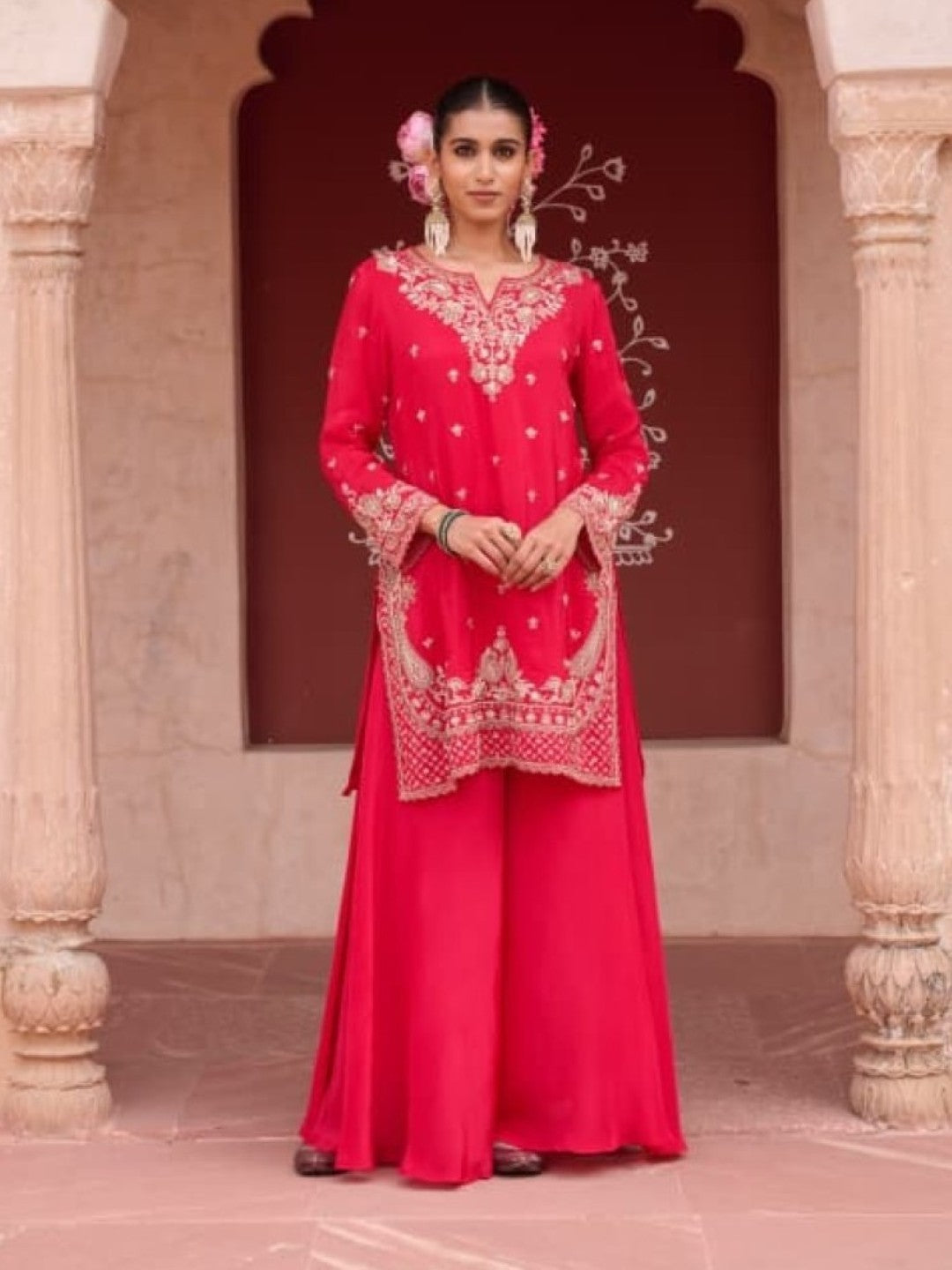 Sangini zarqa full work suit set