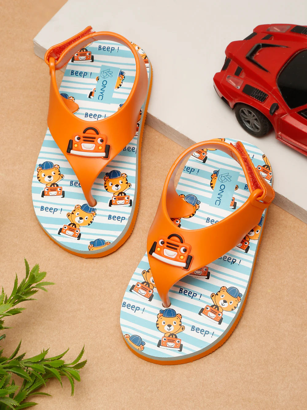 Premium Jeep Jellies Flipflops - Orange (Unisex)