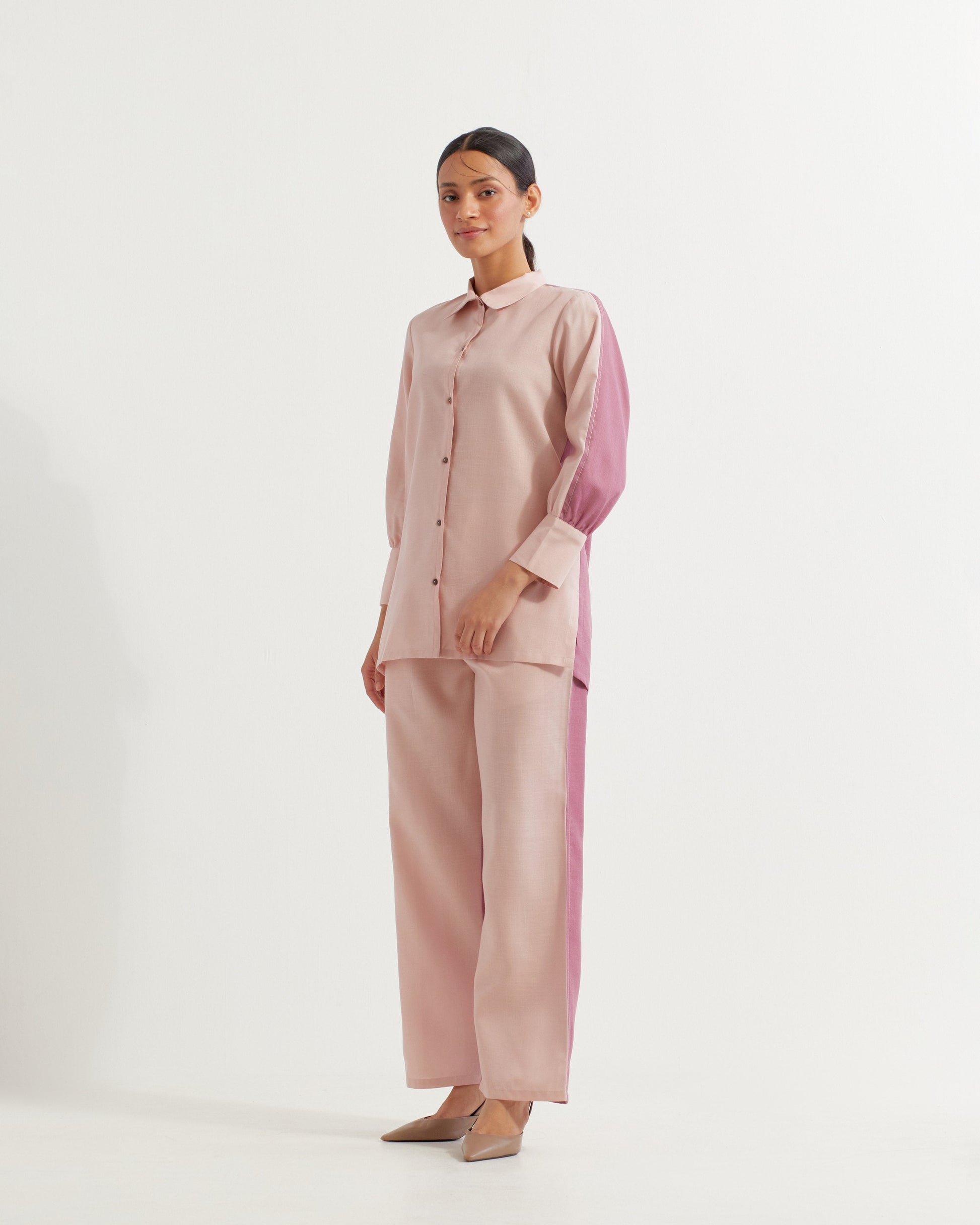 Pink/Mauve Caroline Co-ord Set (Set of 2)- IC
