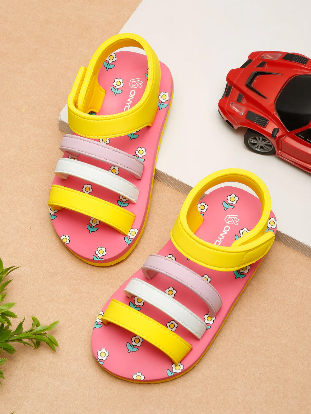 Premium Blossom Flower Sandals - Pink (Girls)