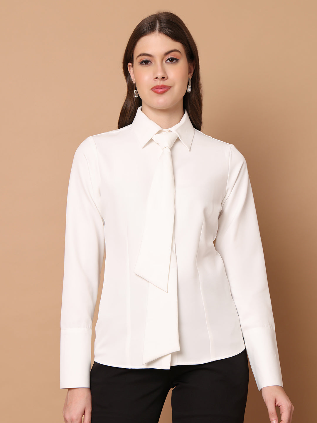 Exude Feminine touch Tie Shirt