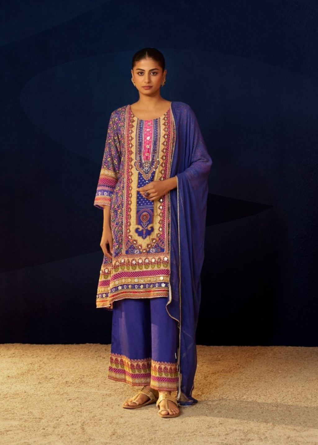 Aster Periwinkle full work suit set