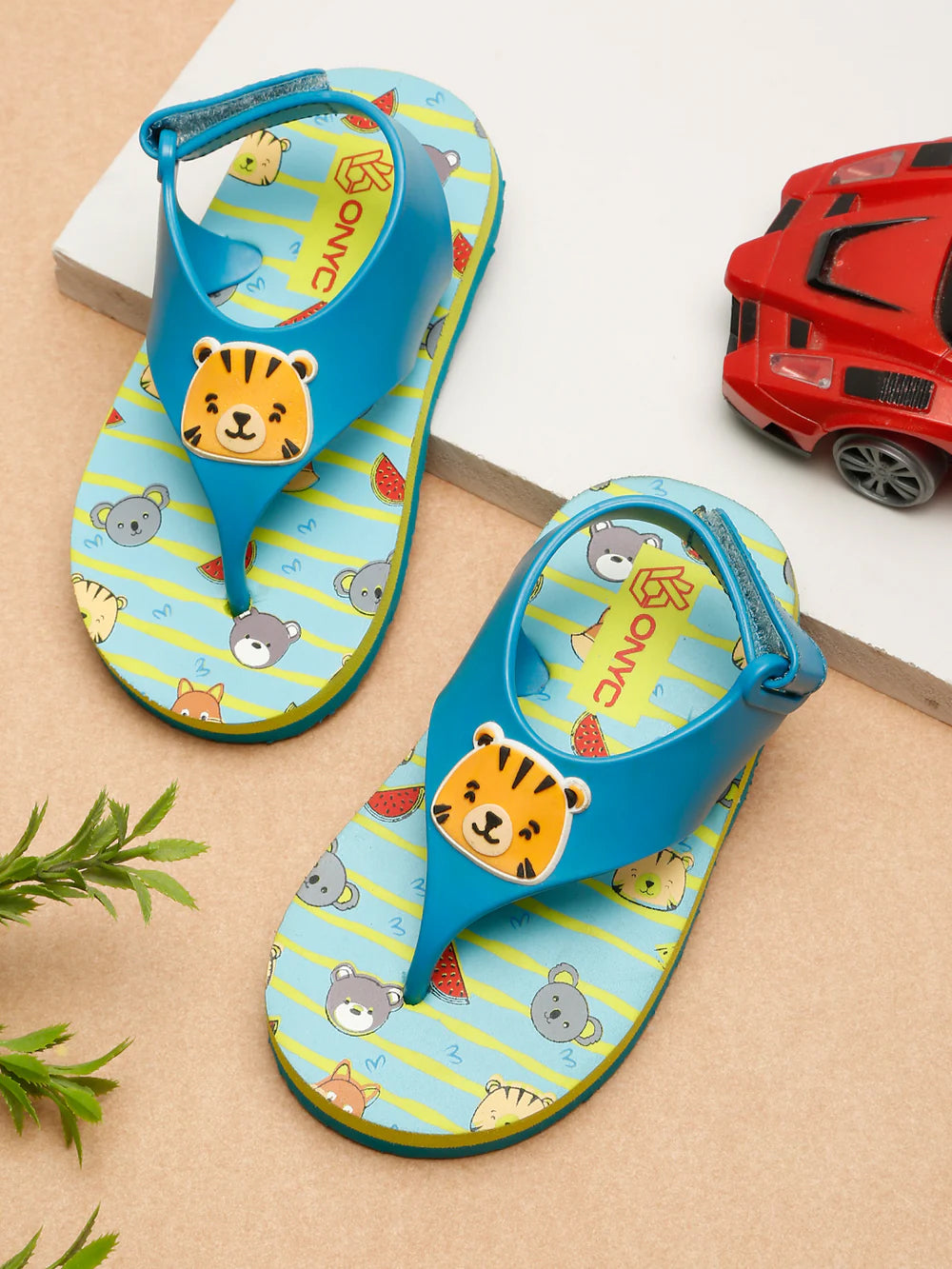 Premium Tiger Candy Flip-flops -  Sky Blue (Boys)