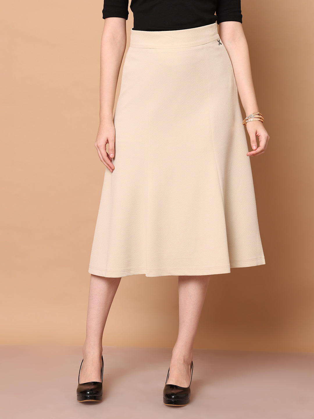 Exude Victory A-line Midi Skirt