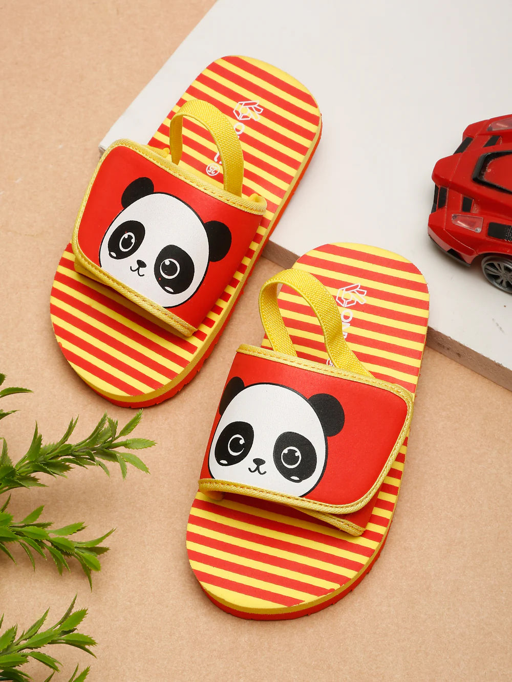 Panda Sliders/Flipflops With Adjustable Strap & Back Support (Boys)