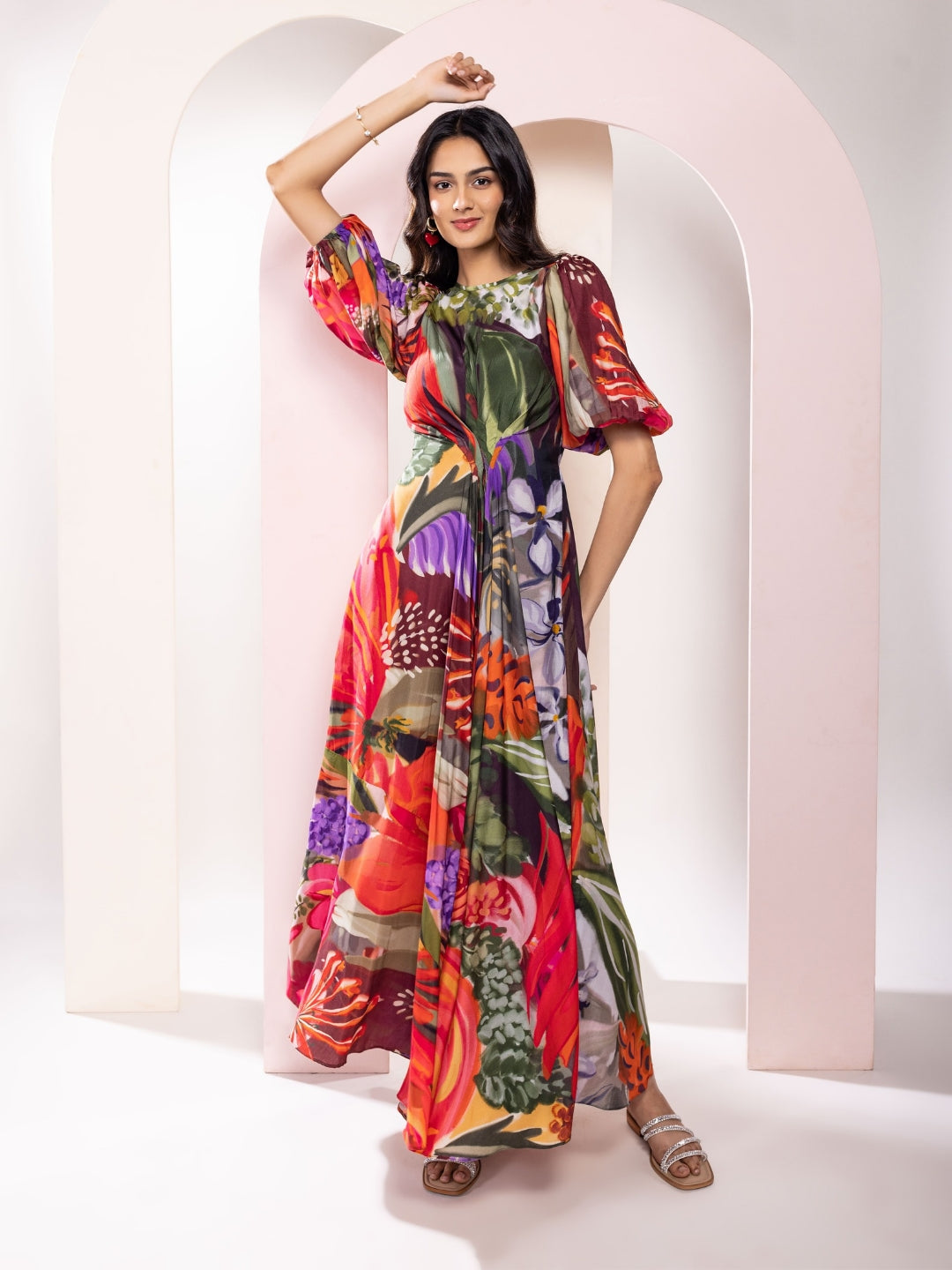 Botanica Printed Maxi Dress