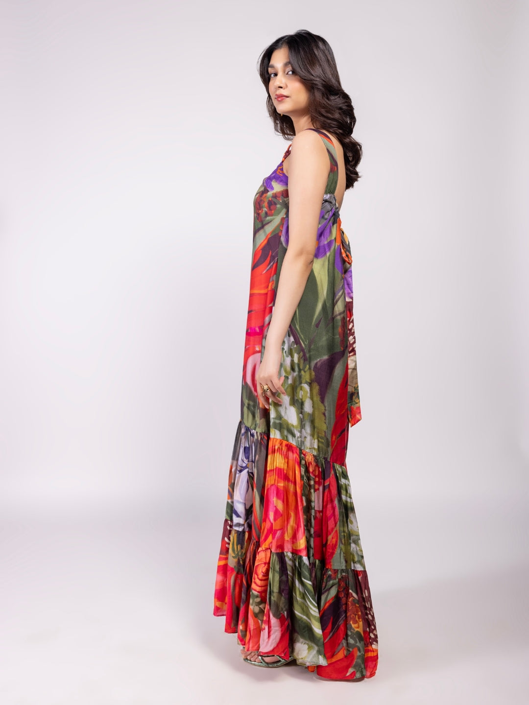 Botanica Printed Strappy Maxi Dress