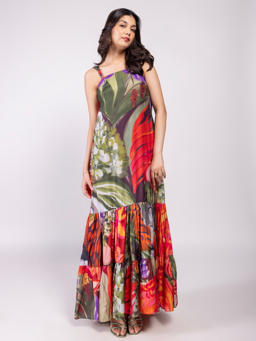 Botanica Printed Strappy Maxi Dress