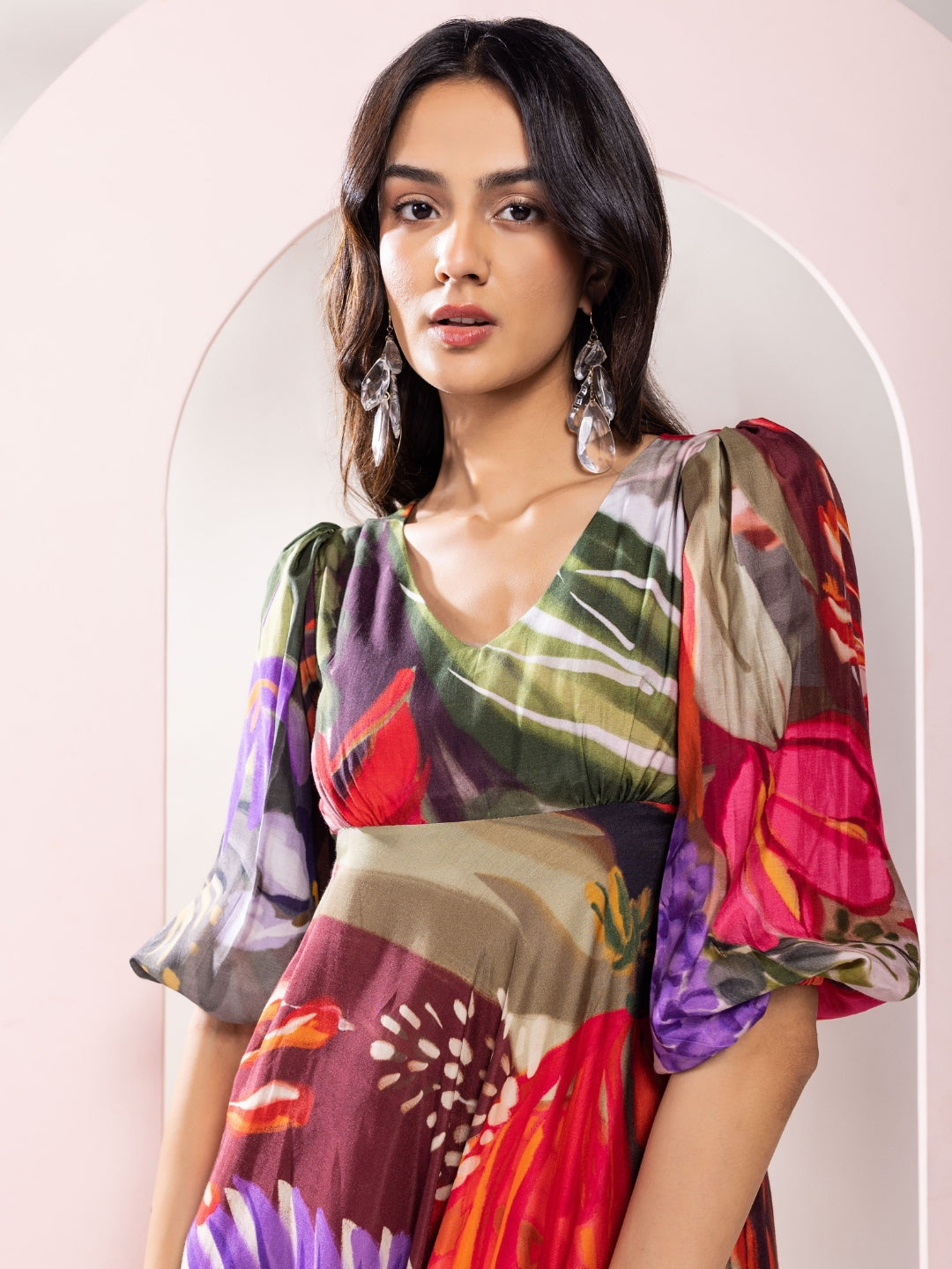 Botanica Printed Midi Dress