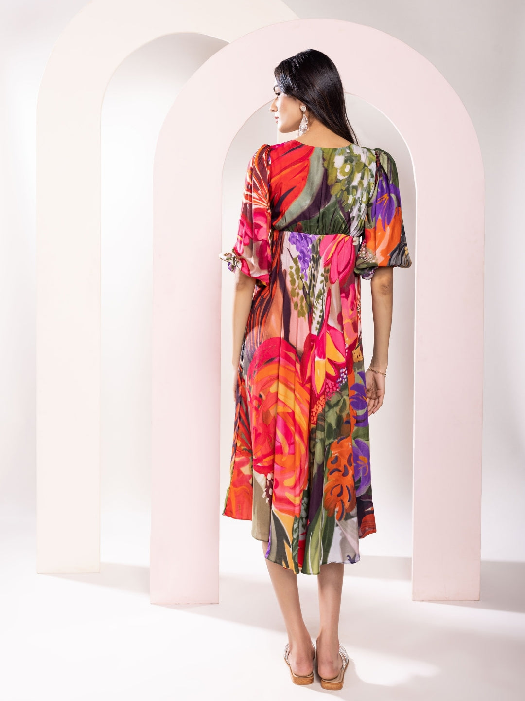 Botanica Printed Midi Dress