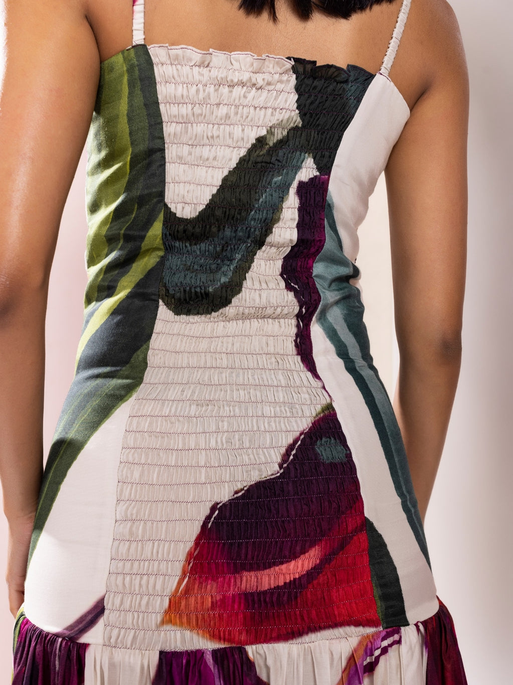Whimsy Printed Pleated Dress