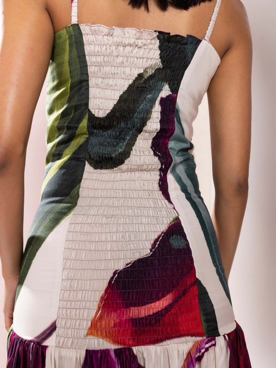 Whimsy Printed Pleated Dress