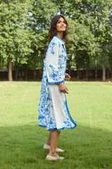 Capri Blue Midi Dress- II