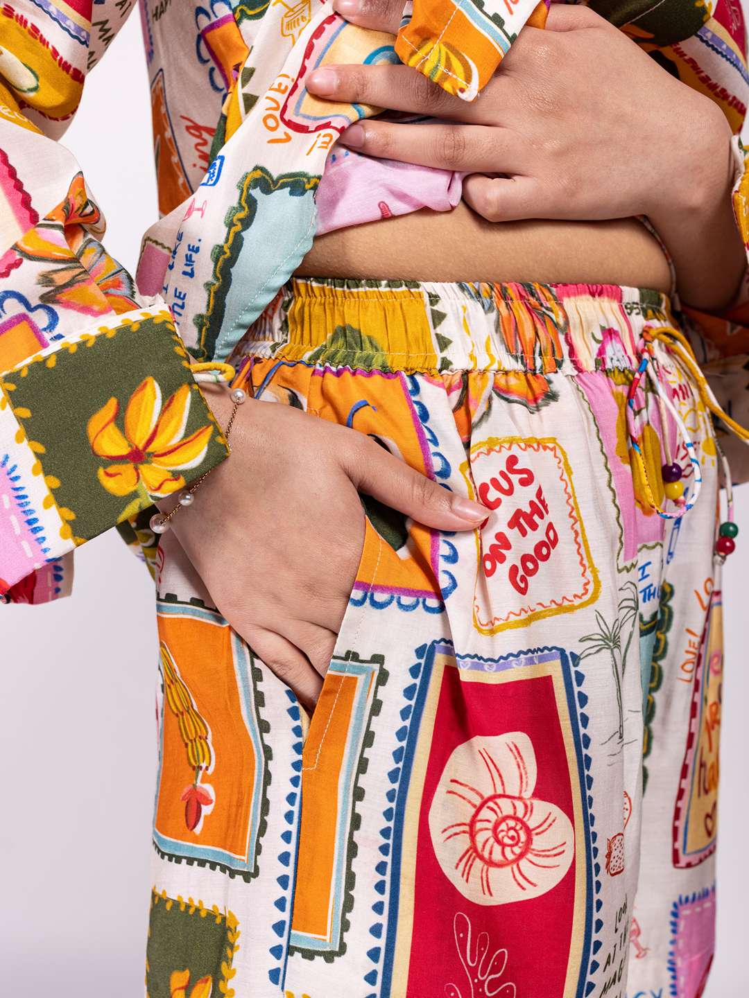 Stamp Printed Co-ord Set (Set of 2)