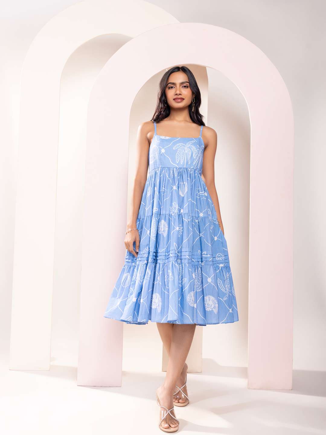 Seascape Blue Mini Dress