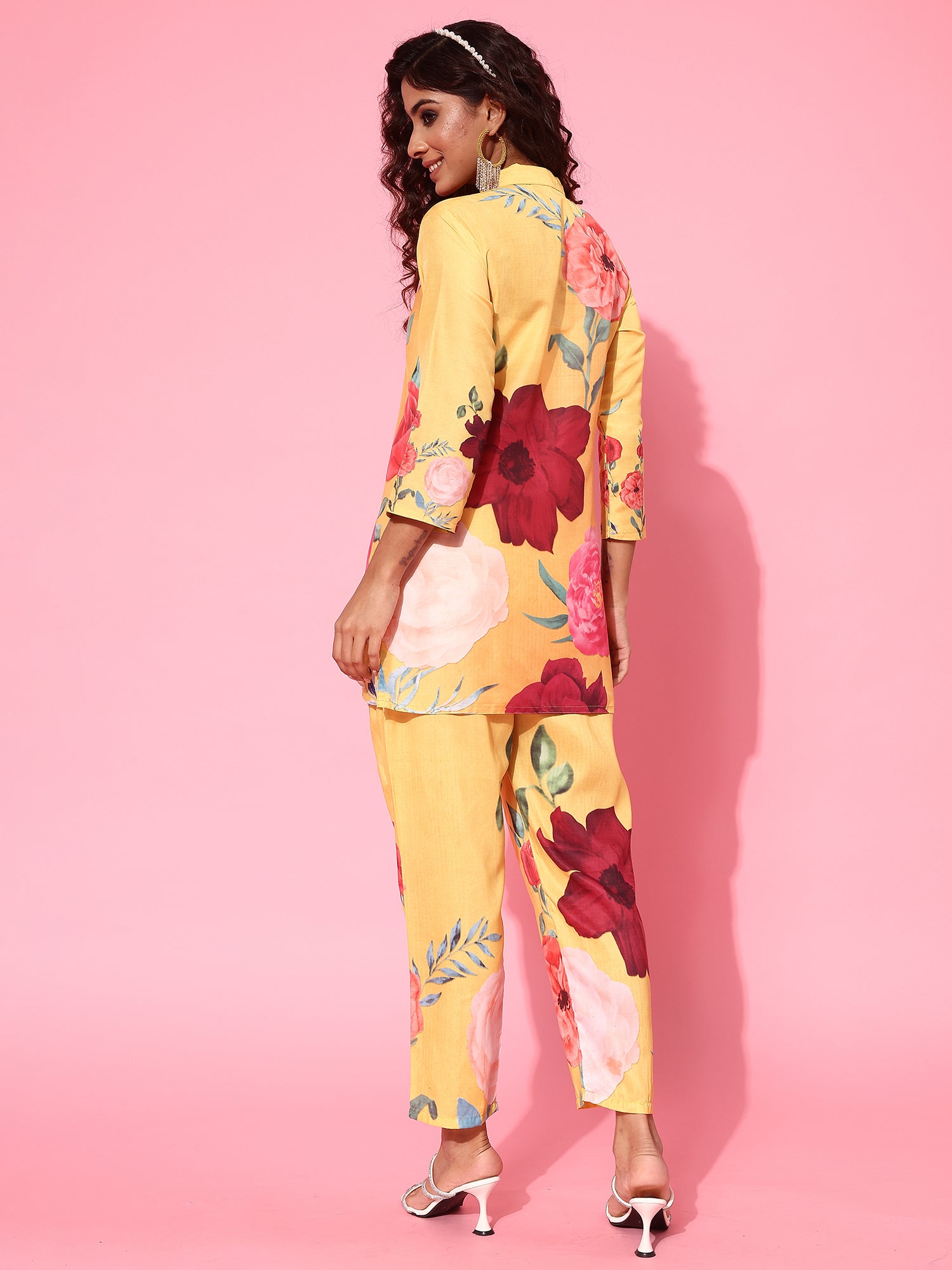 Women Printed Tunic with Trousers Co-Ords