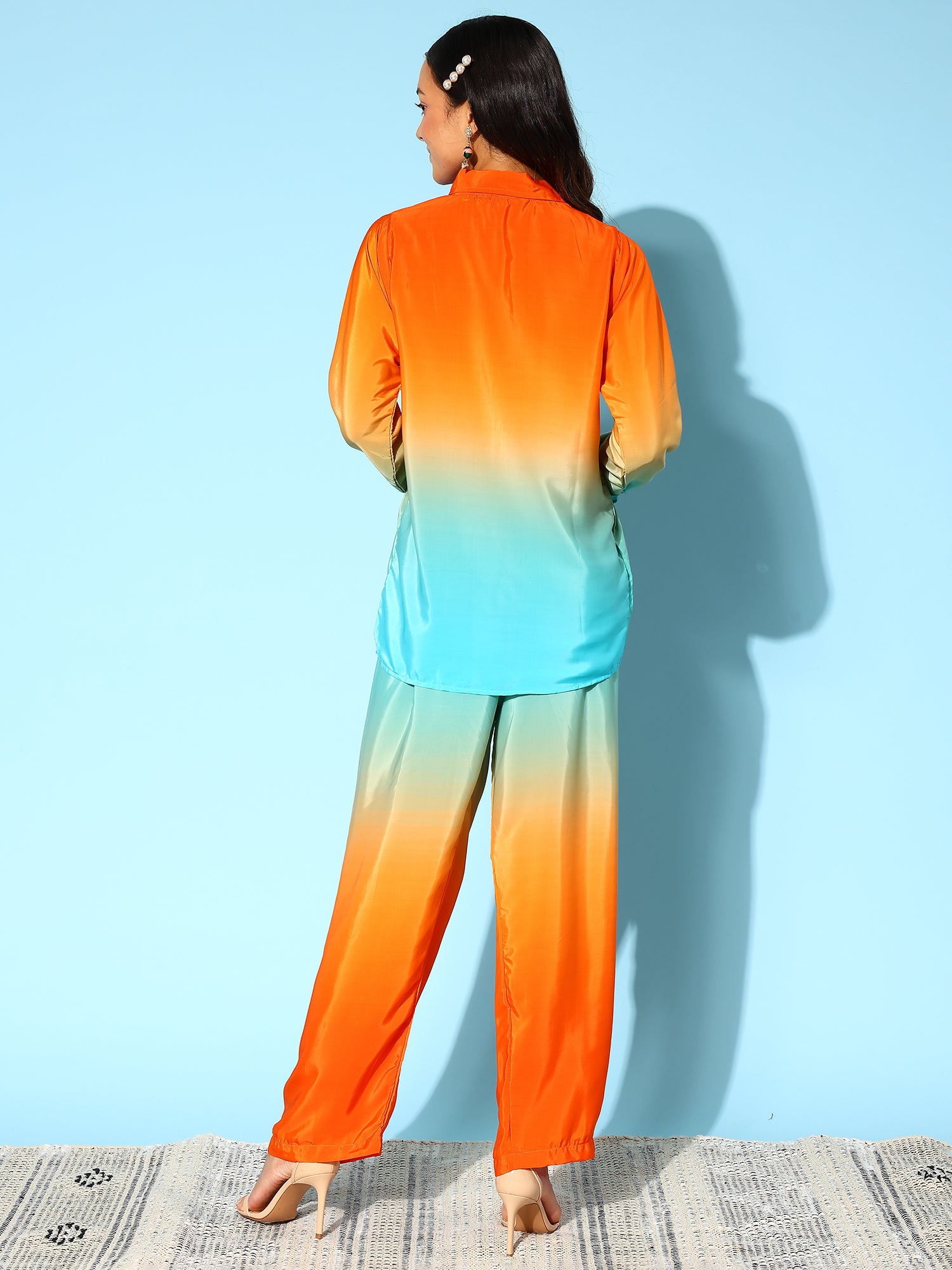 Women Ombre Dyed Co-Ords Set