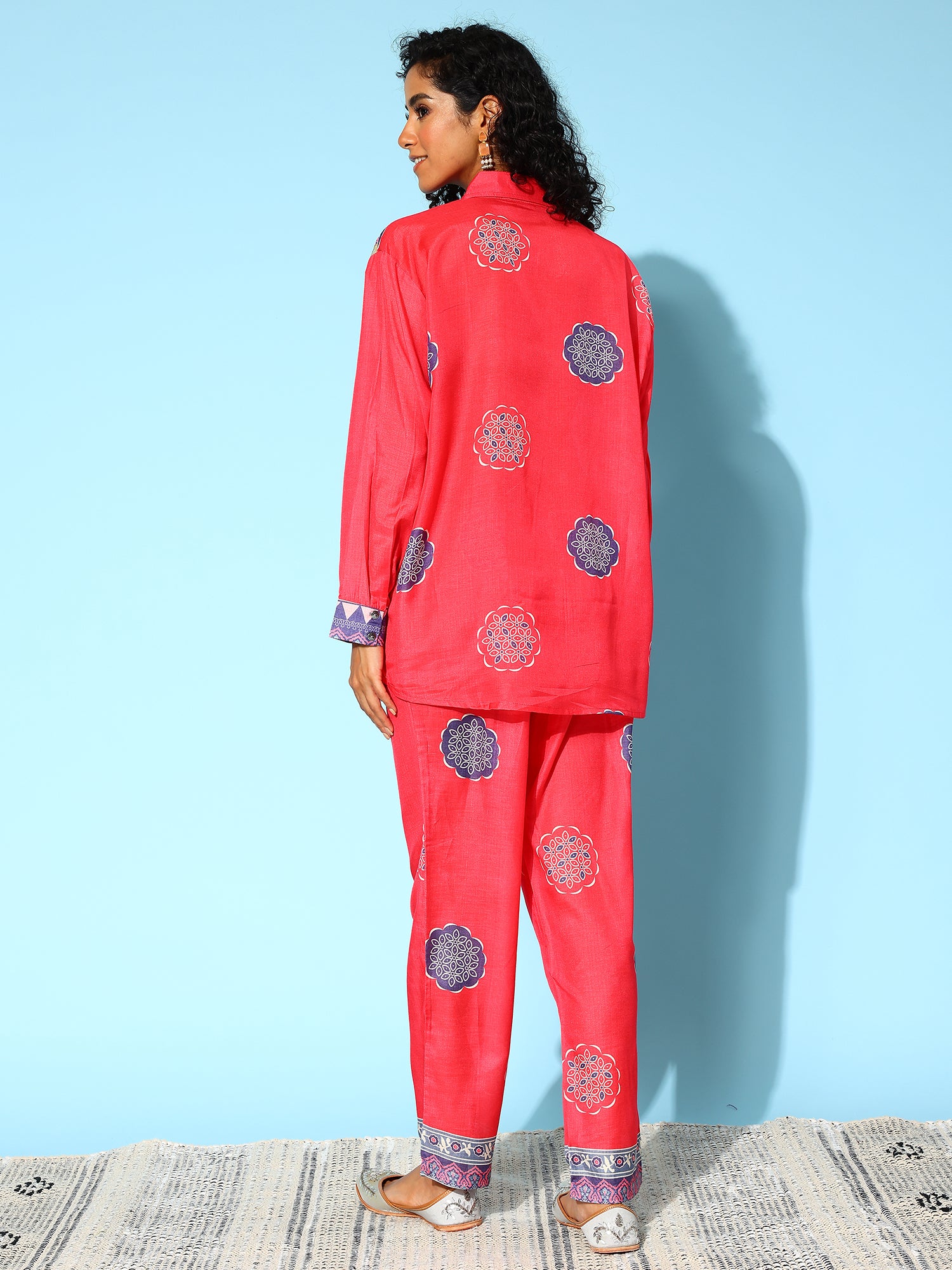Women Geometric Printed Co-Ords Set