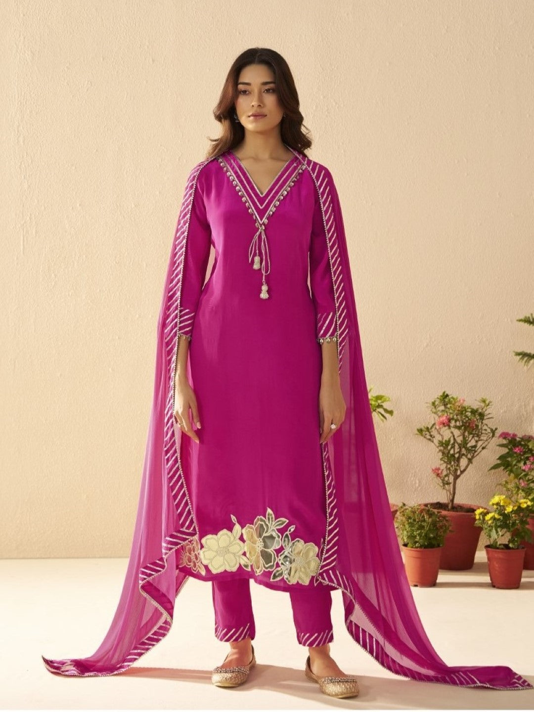 Albeli cameo premium work suit set