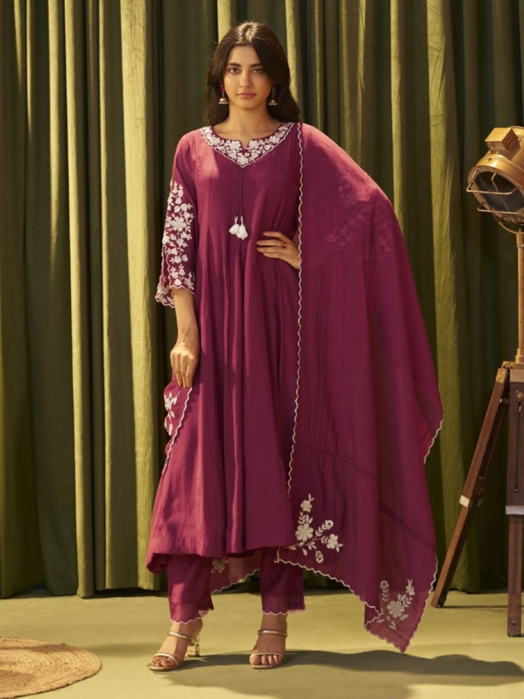 Albeli Sangria Full Work Premium Suit Set-AL