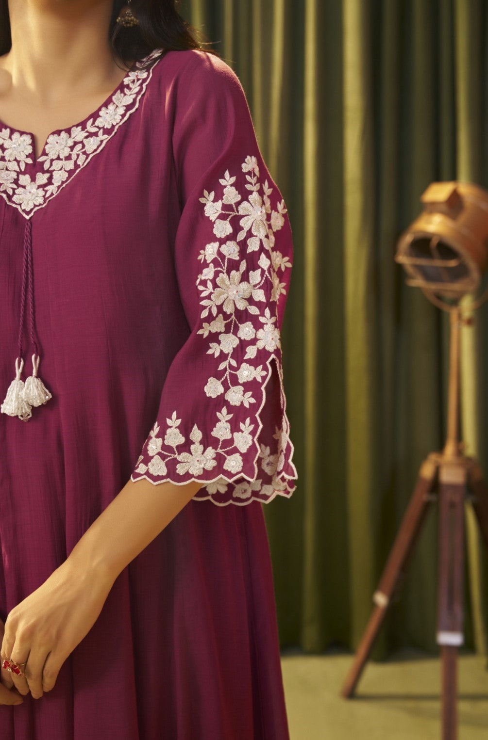 Albeli Sangria Full Work Premium Suit Set-AL
