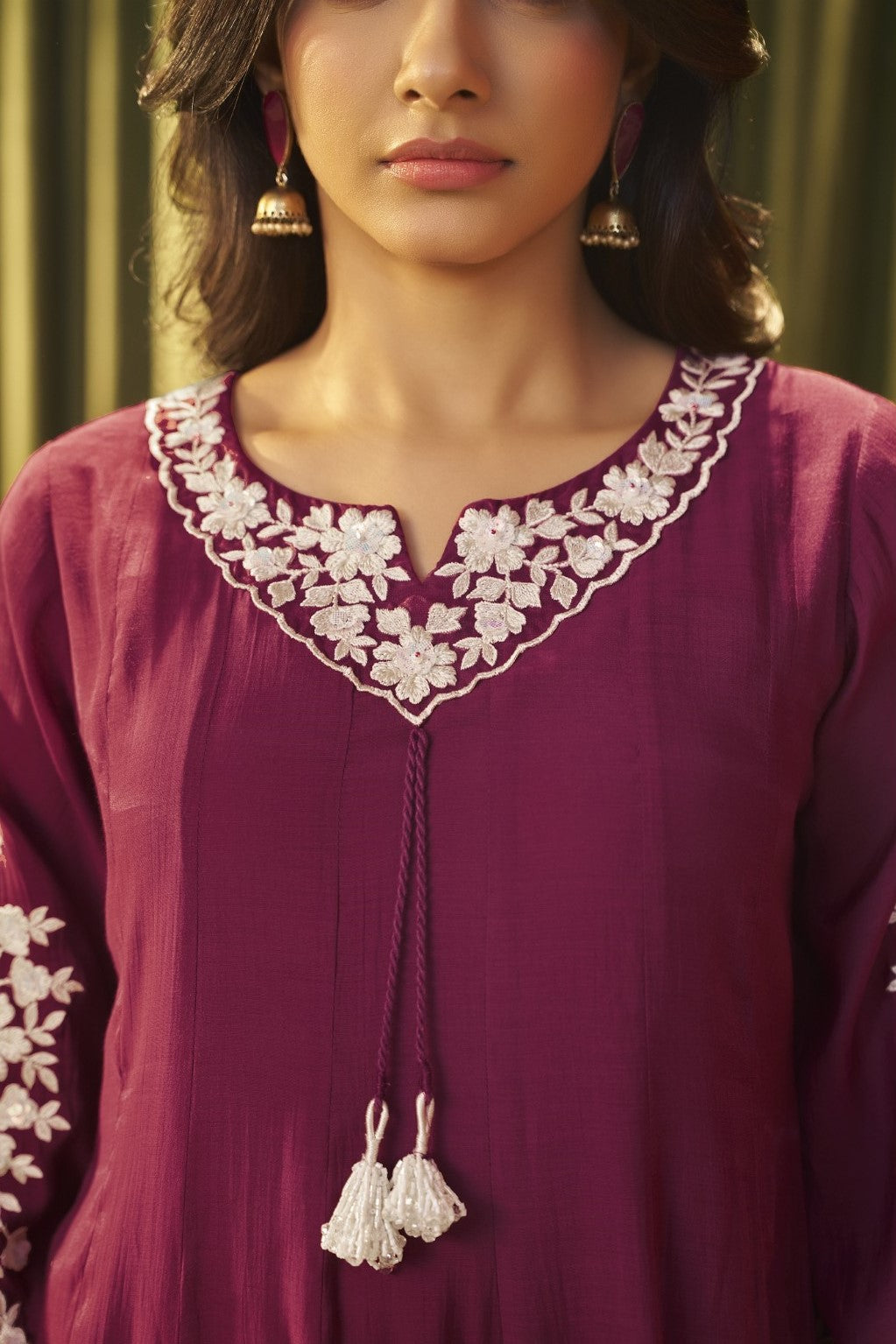 Albeli Sangria Full Work Premium Suit Set-AL