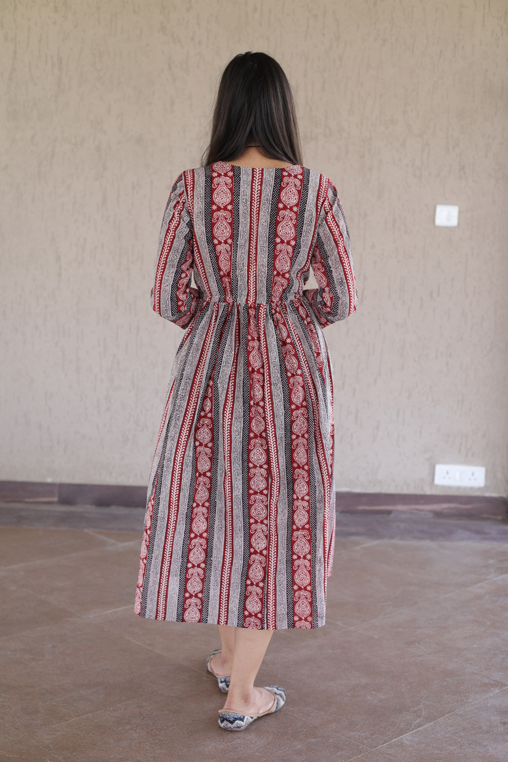 Bagh Cotton Wrap Dress