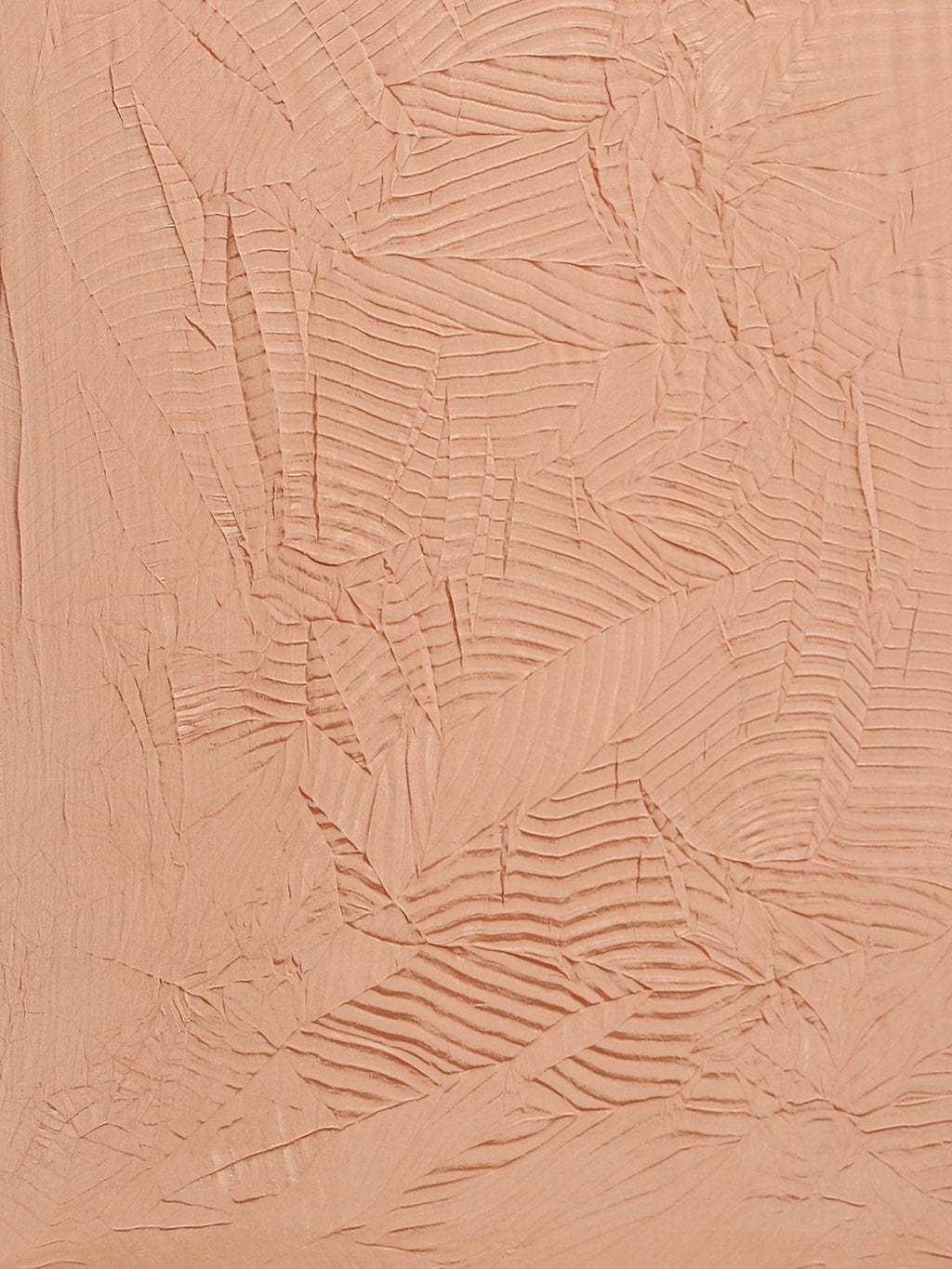 Pure Crepe Peach Solid BeltedSarees With Blouse Piece