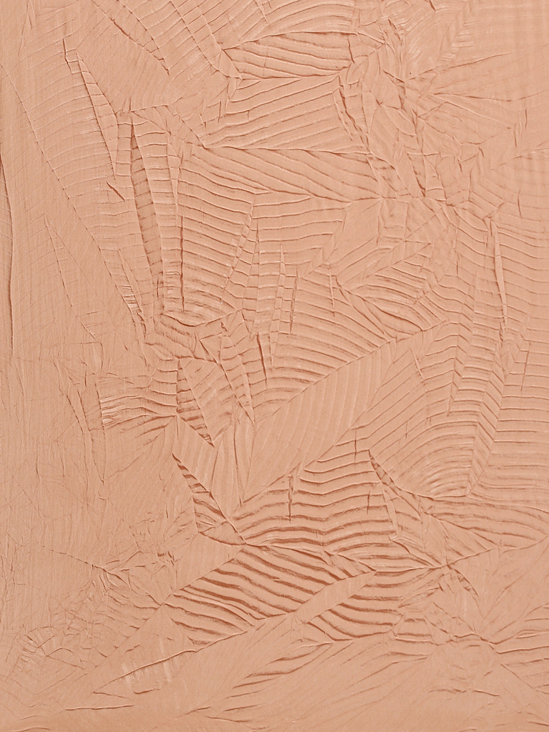 Pure Crepe Peach Solid BeltedSarees With Blouse Piece