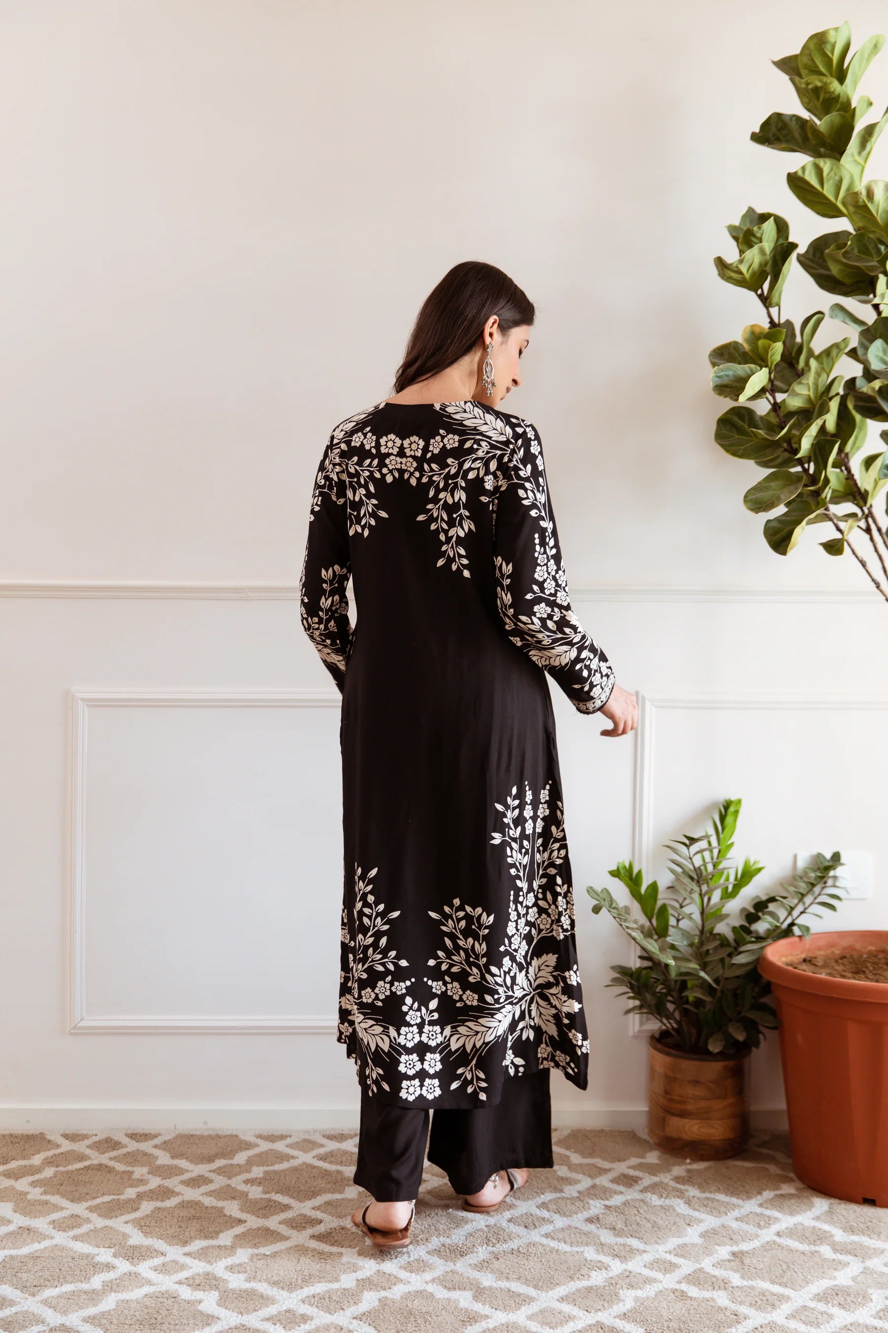 Aruna Jade Printed Kurta Pant Set- AL