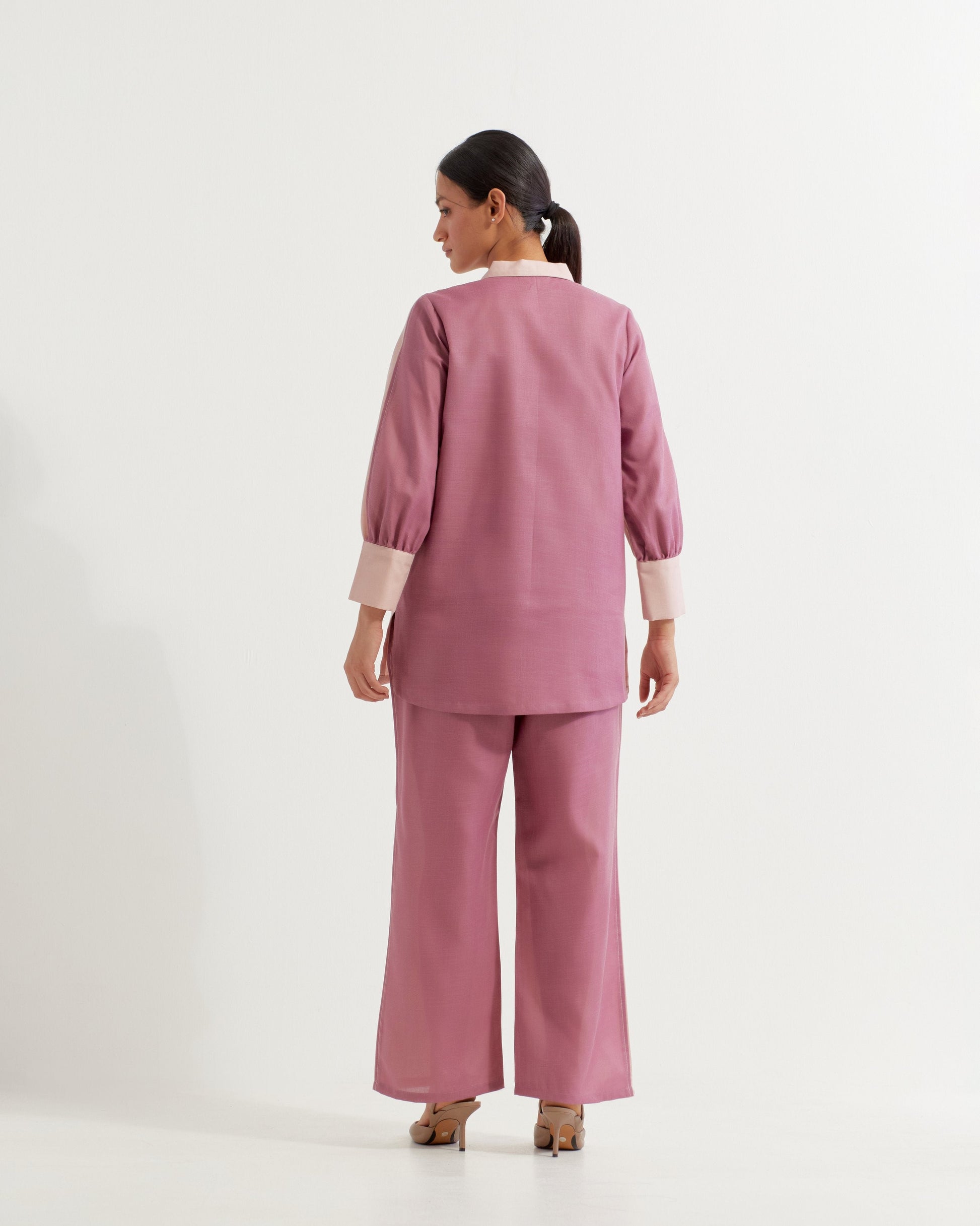 Pink/Mauve Caroline Co-ord Set (Set of 2)- IC